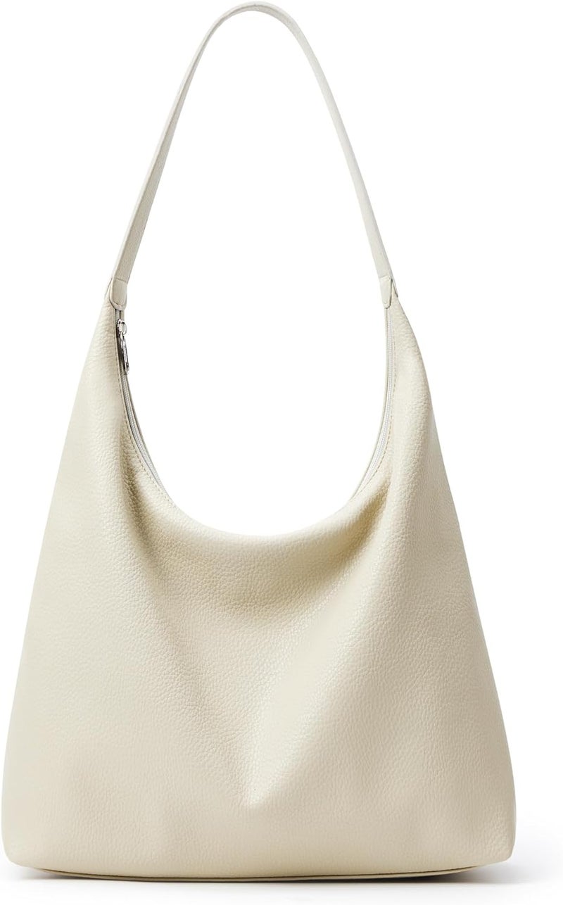 KALIDI Casual Tote Bag Vegan Leather Hobo Zipper Work Bag Weekender Shoulder for Women Shoulder Travel Purse - Image 1